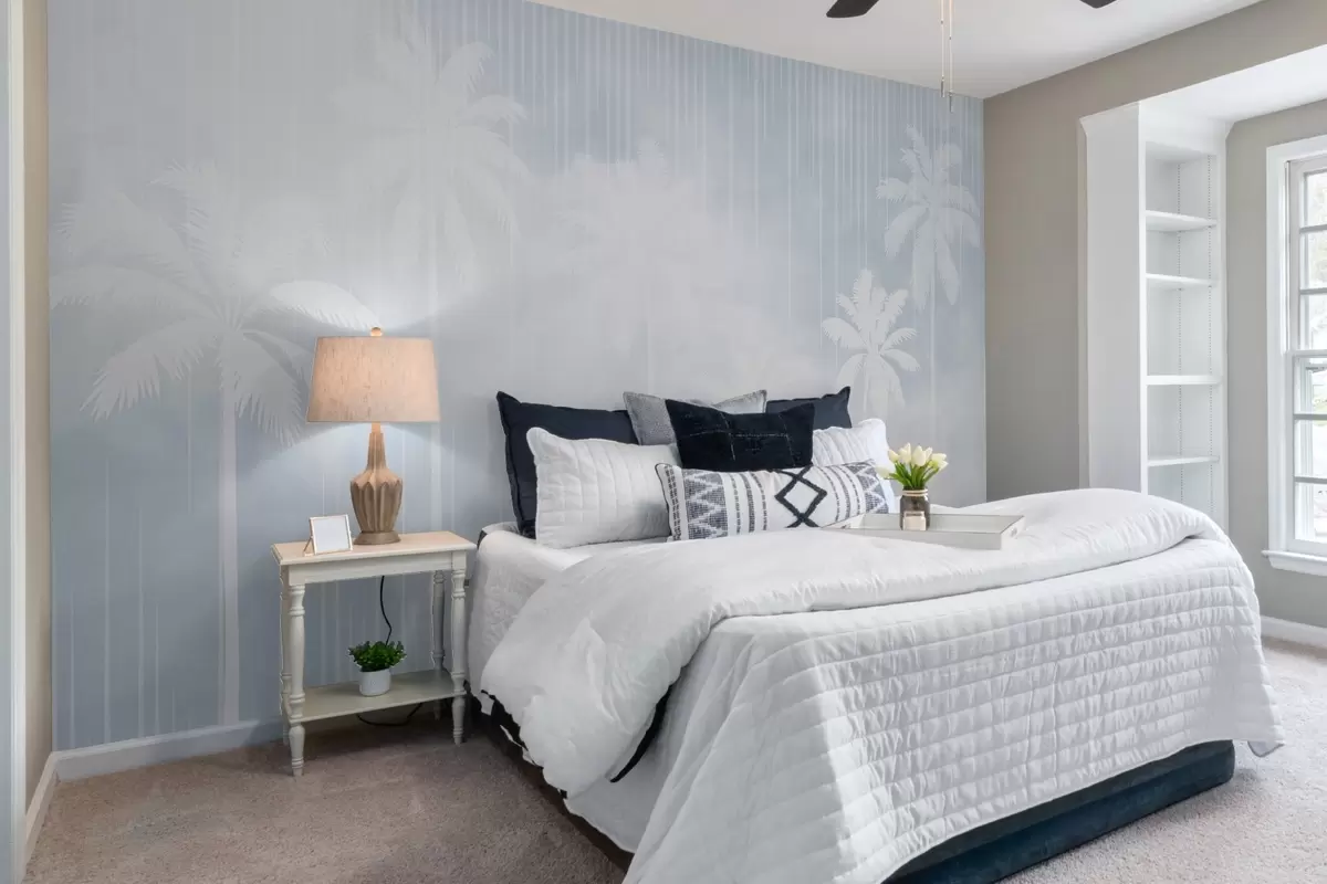 Valokuvatapetti Sumu palmujen kanssa w04180v1