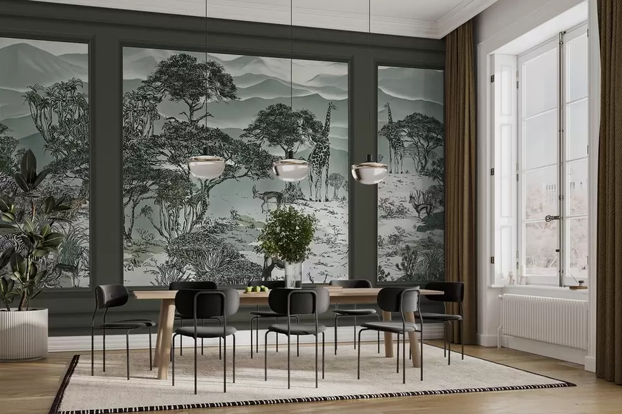 Valokuvatapetti Afrikkalaiset eläimet w09230v1