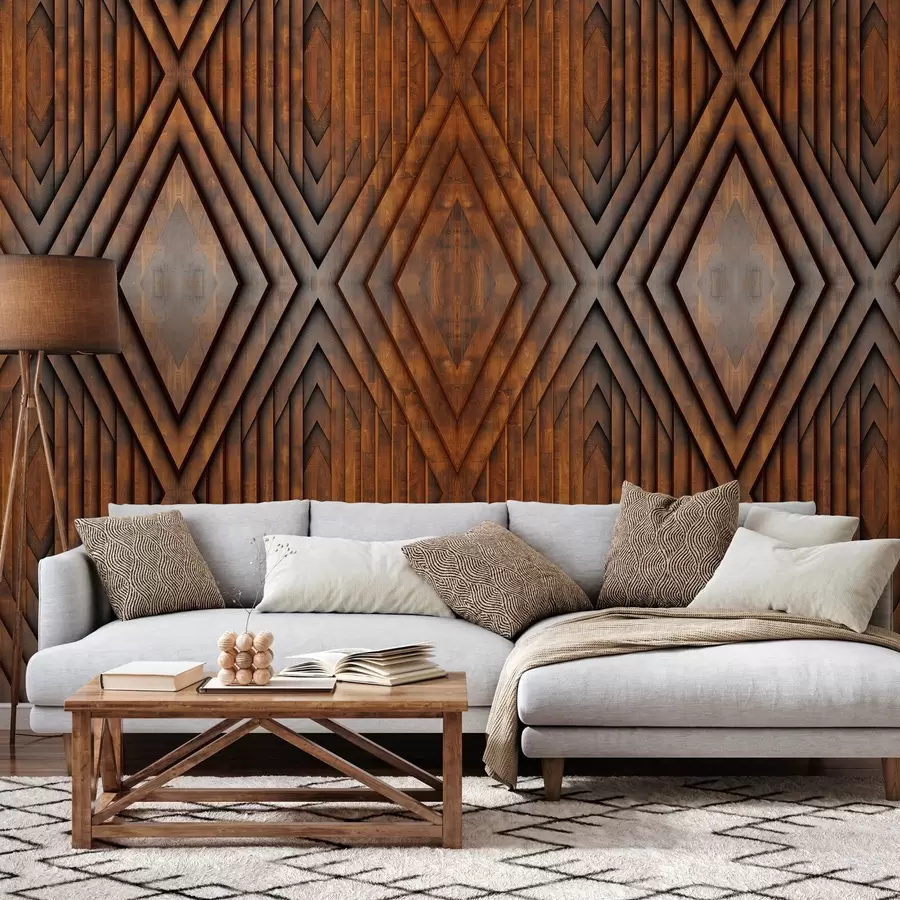 Valokuvatapetti puupaneelien jäljitelmä w04168v1