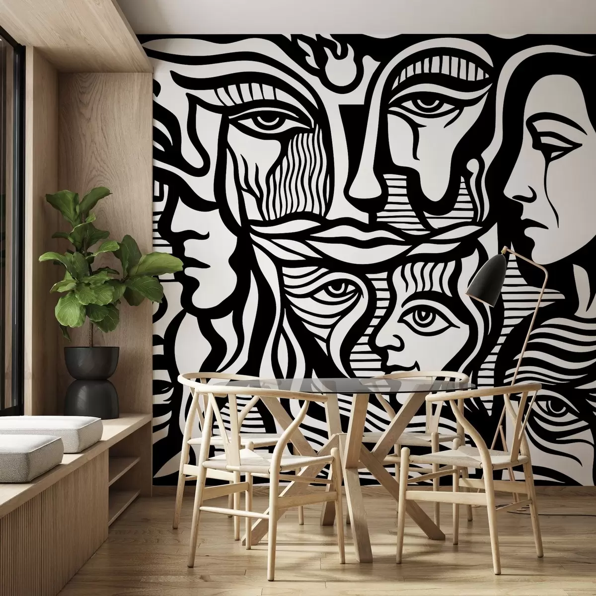 Valokuvatapetti Abstrakti anatomia w04191