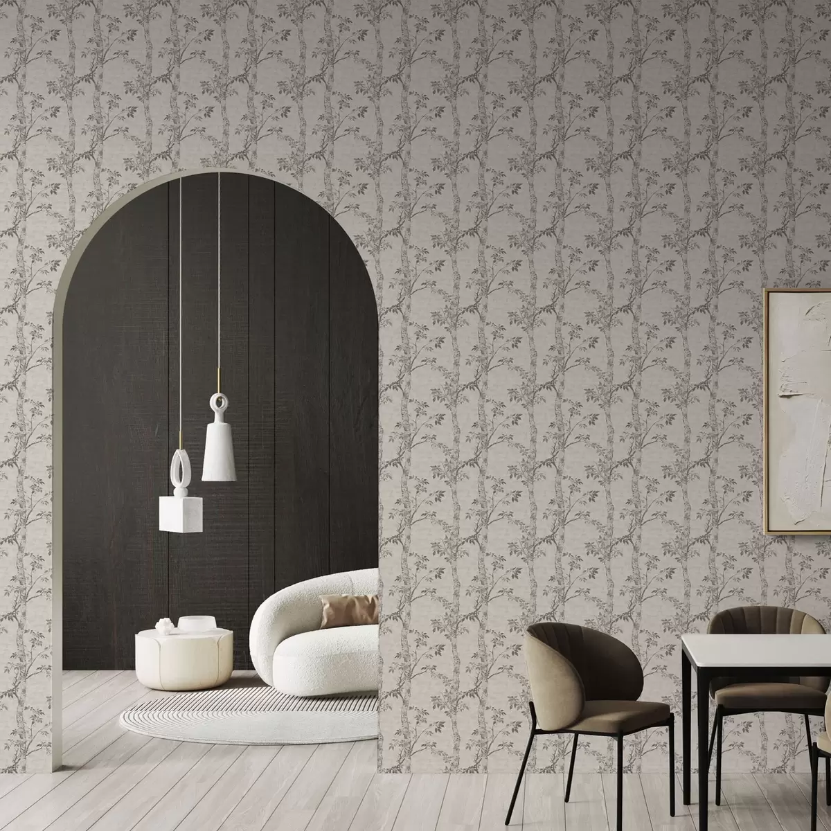 Taustakuva Koivun oksat ja lehdet, kuvioitu tausta a00257v1