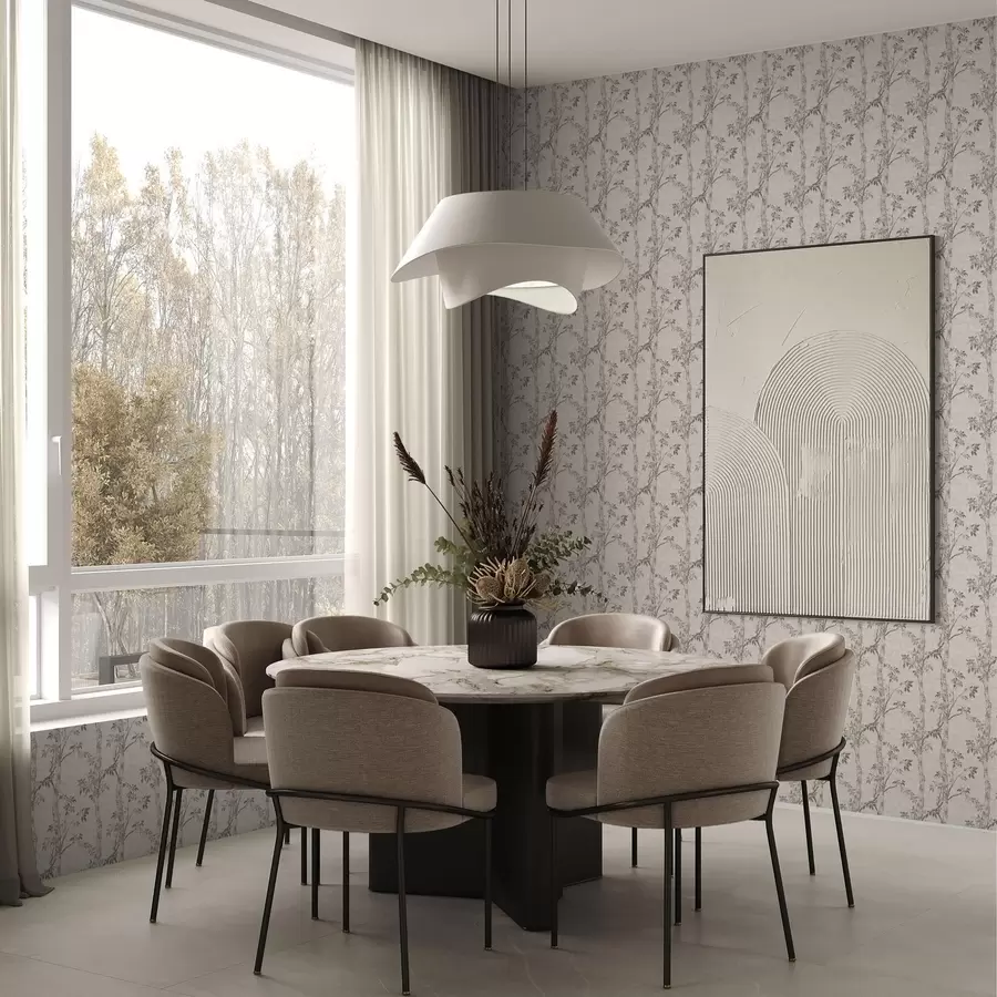 Valokuvatapetti Koivun oksat ja lehdet, kuvioitu tausta a00257v1