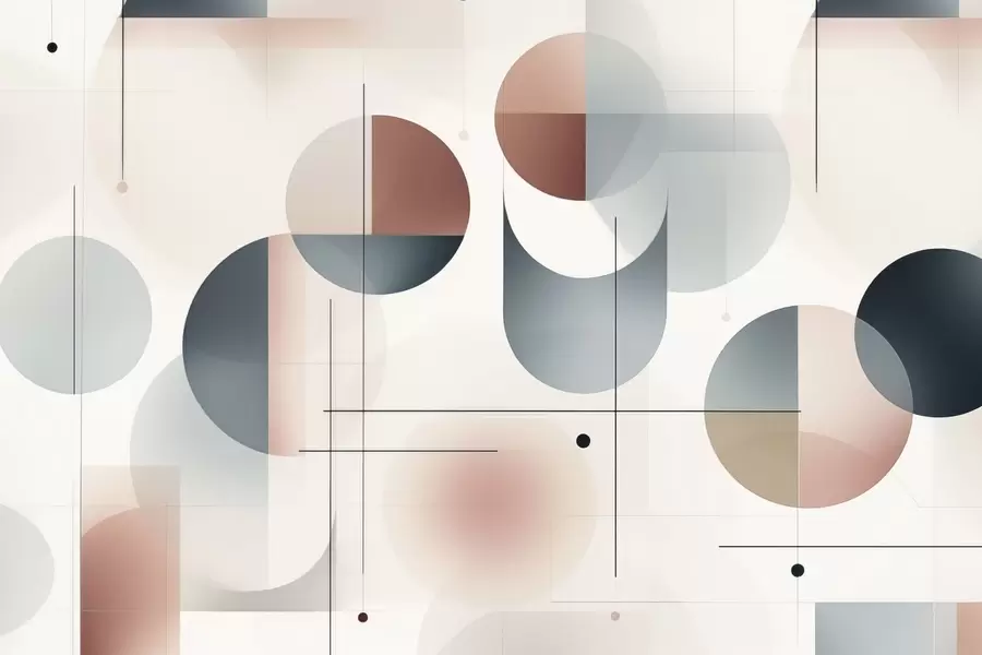 Valokuvatapetti Geometriset abstraktit muodot w04220