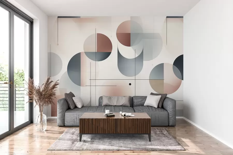 Valokuvatapetti Geometriset abstraktit muodot w04220