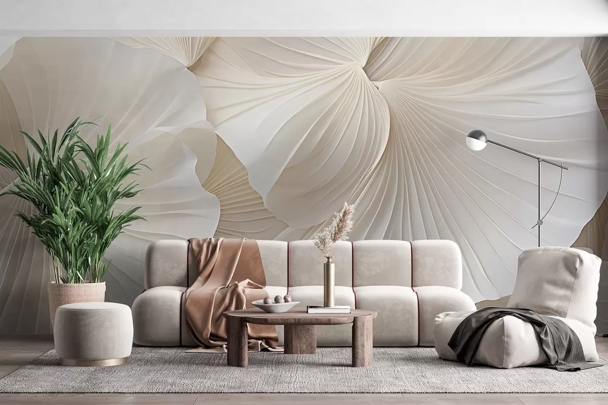 Valokuvatapetti terälehdet, kukat, valkoinen, kerma, rakenne, arkuus, koristeellinen, koristeellinen w04216