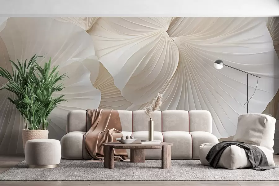 Valokuvatapetti terälehdet, kukat, valkoinen, kerma, rakenne, arkuus, koristeellinen, koristeellinen w04216