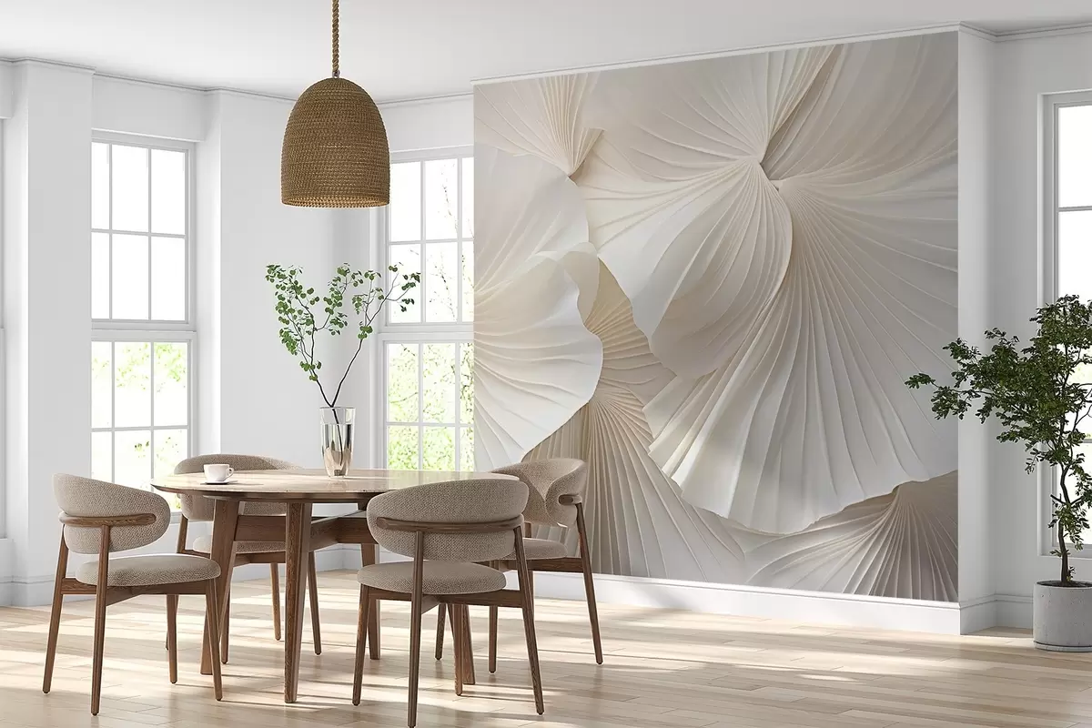 Valokuvatapetti terälehdet, kukat, valkoinen, kerma, rakenne, arkuus, koristeellinen, koristeellinen w04216