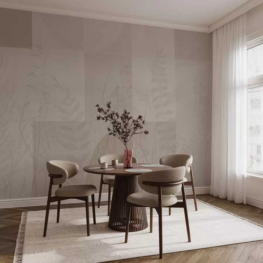 Valokuvatapetti Abstraktio kasveilla, geometria w04240