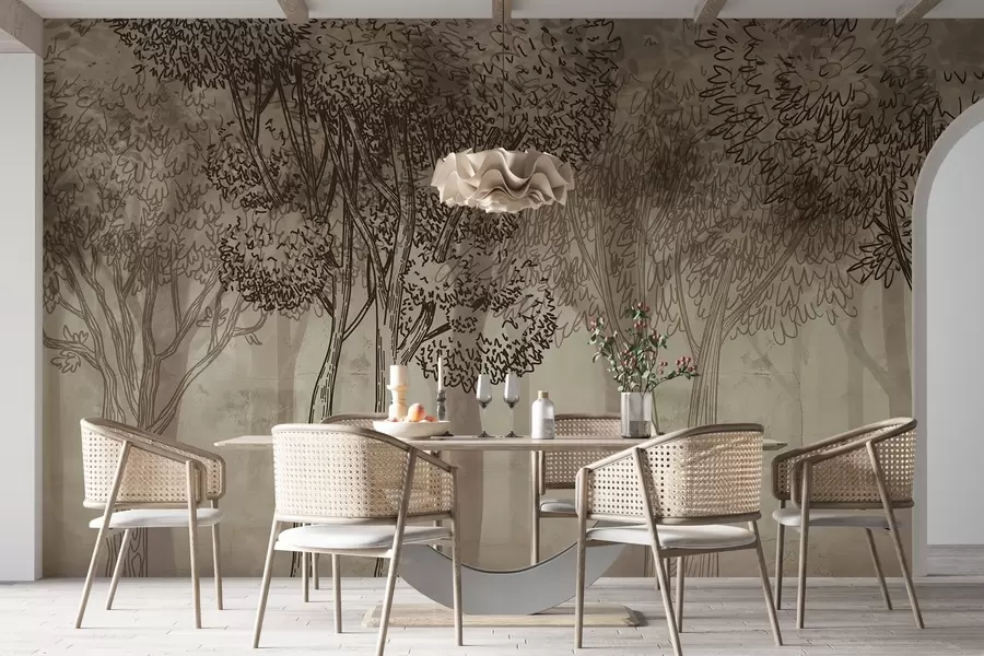 Valokuvatapetti Reheviä lehtipuita w04251