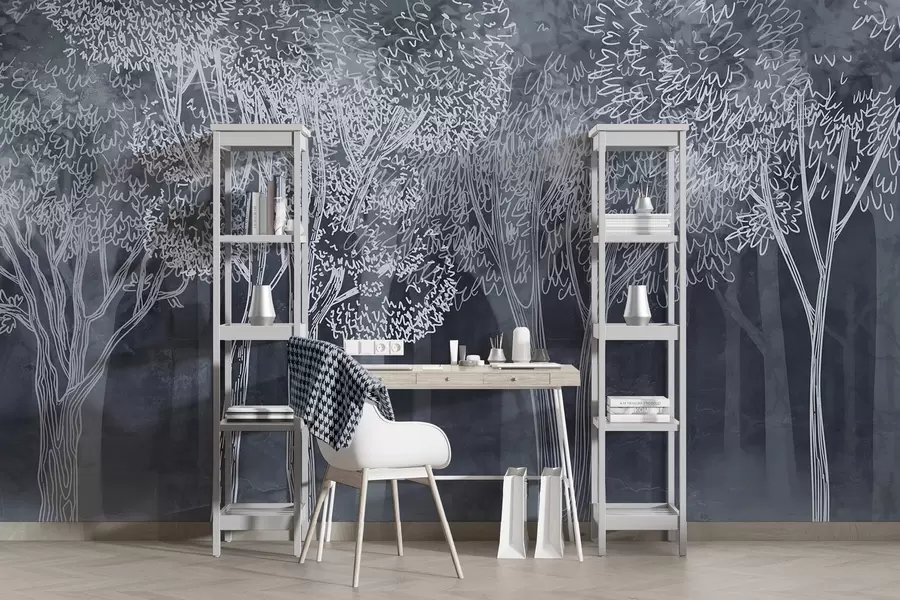 Valokuvatapetti Reheviä lehtipuita w04251v2