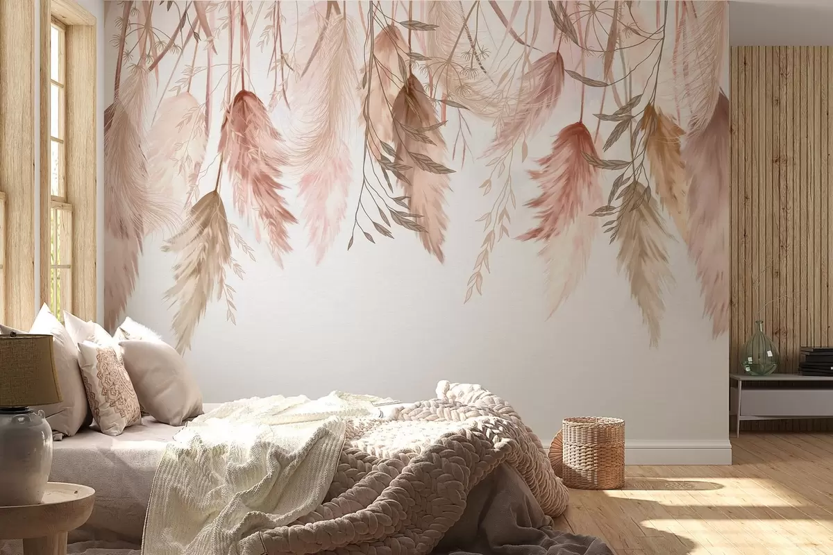 Valokuvatapetti Kuivatut kukkien kukat w04253