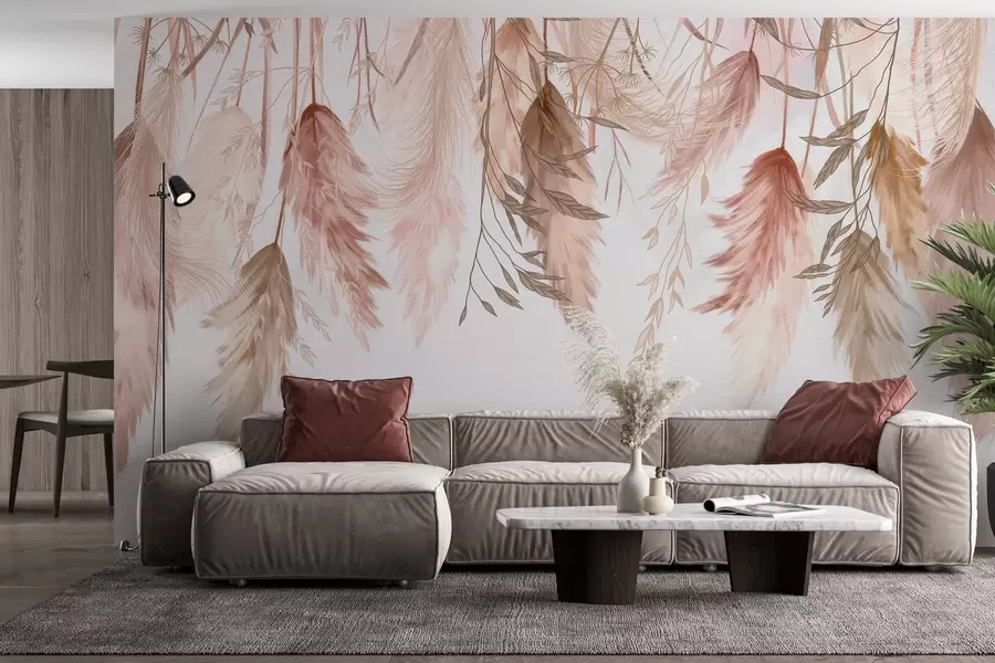 Valokuvatapetti Kuivatut kukkien kukat w04253