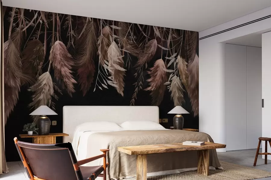 Valokuvatapetti Kuivatut kukkien kukat w04253v1