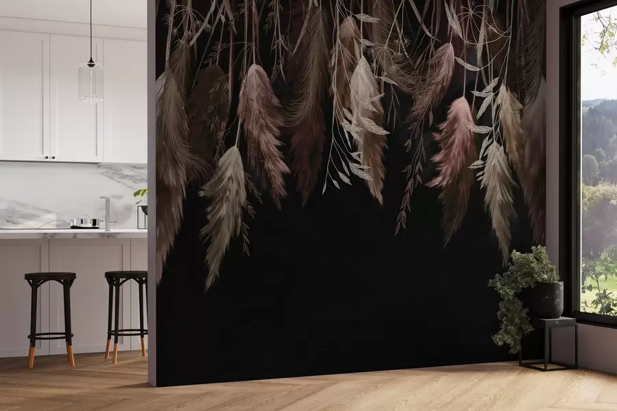 Valokuvatapetti Kuivatut kukkien kukat w04253v1