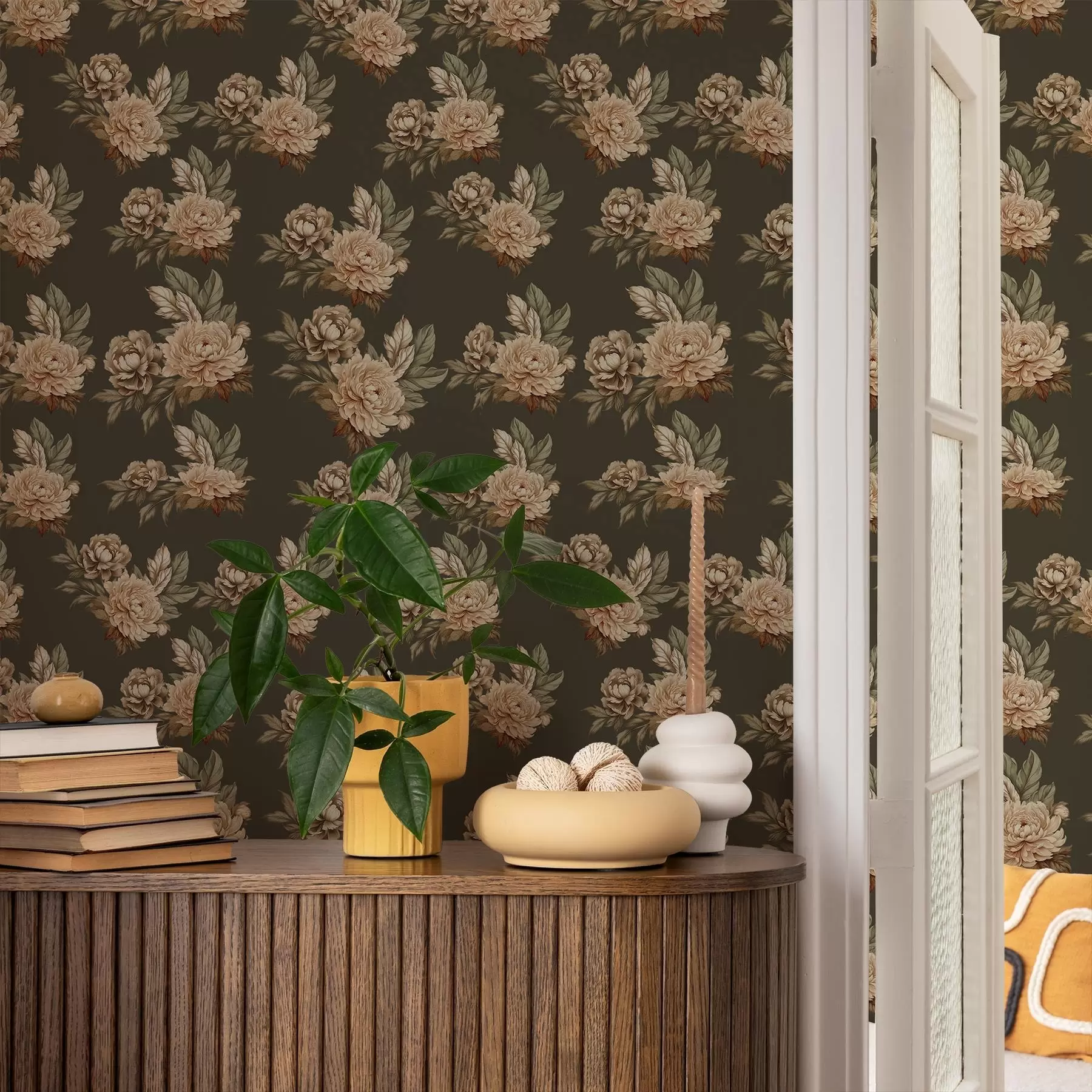 Valokuvatapetti Retro ruusut a00419