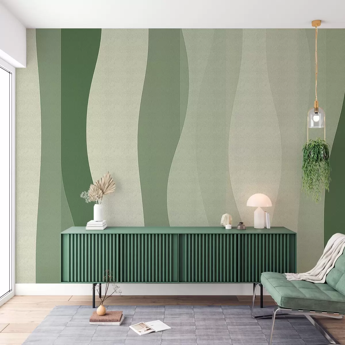 Valokuvatapetti Pystysuora nesteen gradienttikuvio w04219