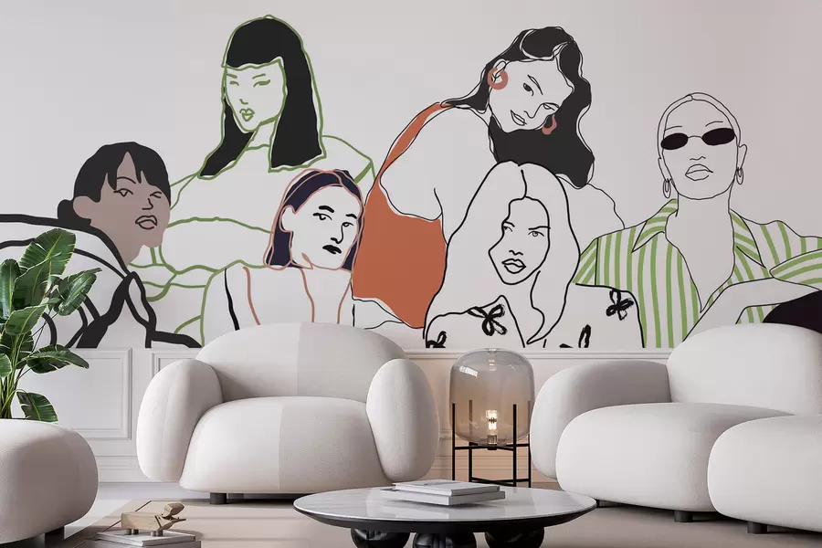 Valokuvatapetti Tytöt w04359