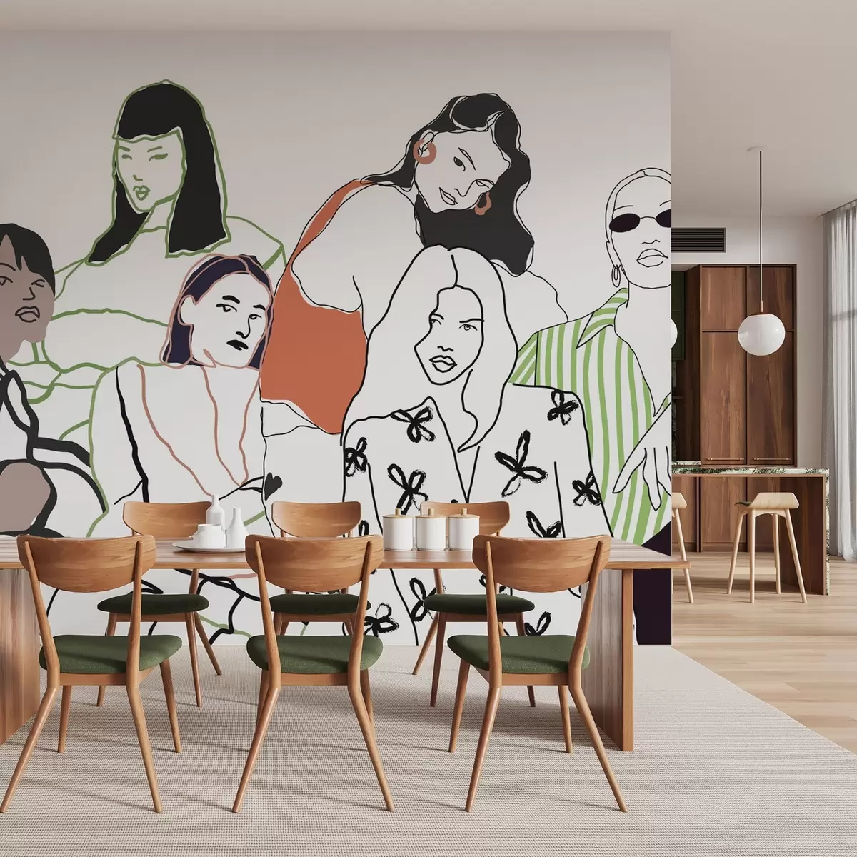 Valokuvatapetti Tytöt w04359