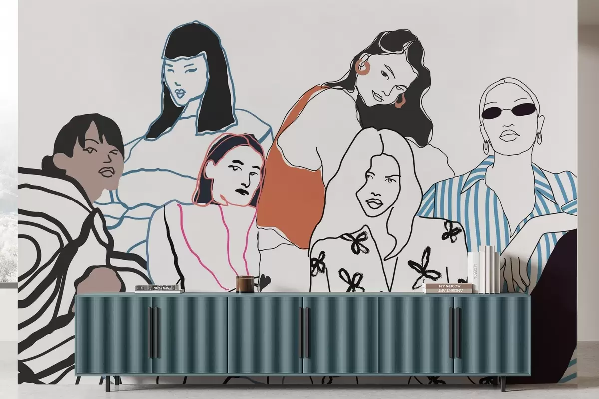 Valokuvatapetti Tytöt w04359v1