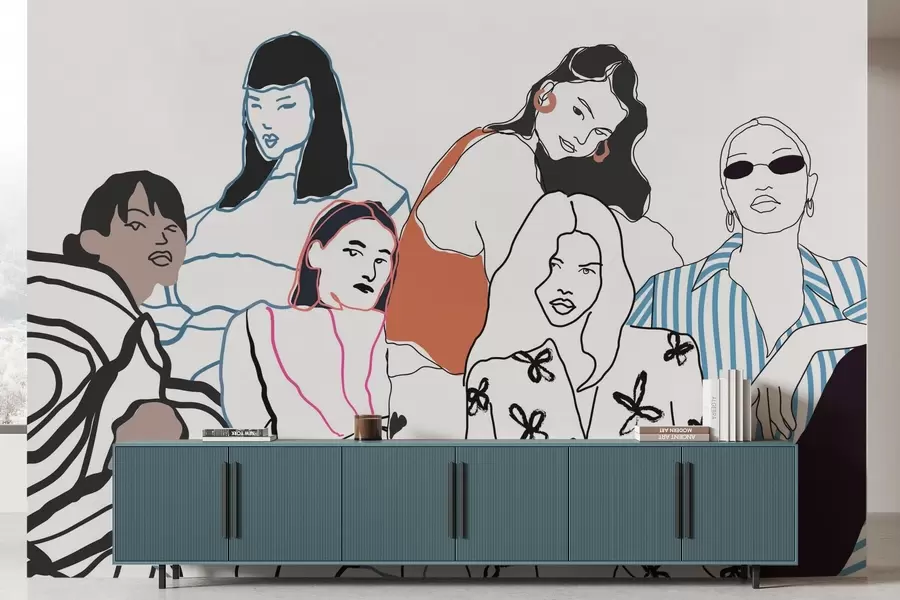 Valokuvatapetti Tytöt w04359v1