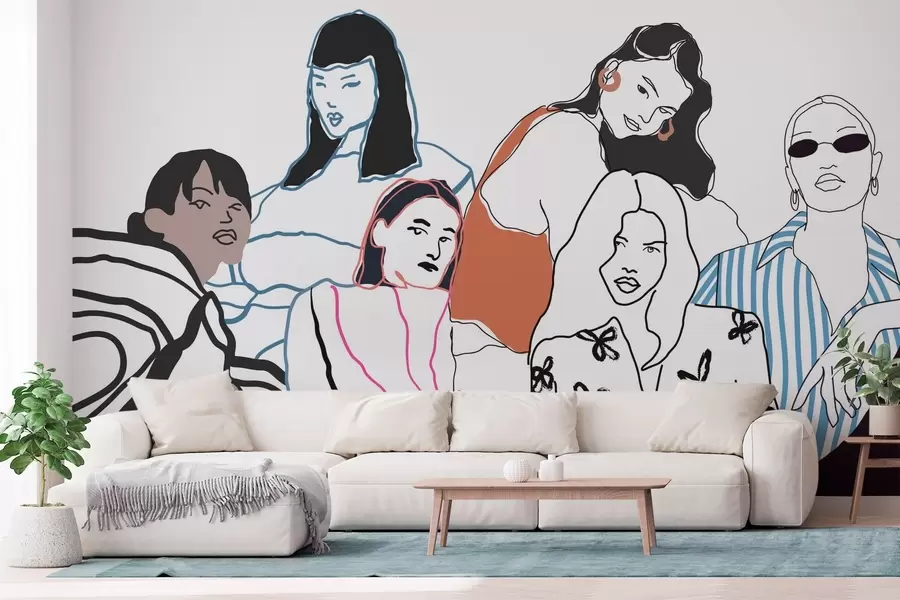 Valokuvatapetti Tytöt w04359v1