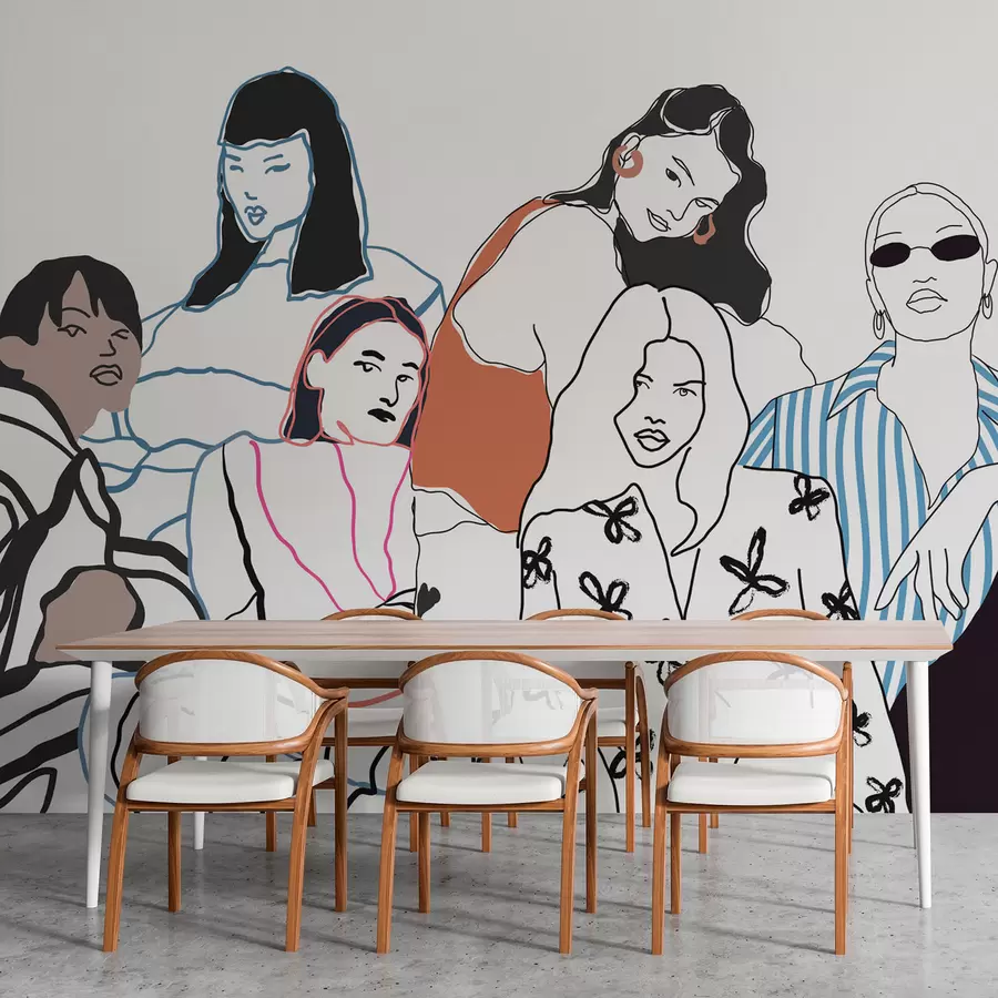 Valokuvatapetti Tytöt w04359v1