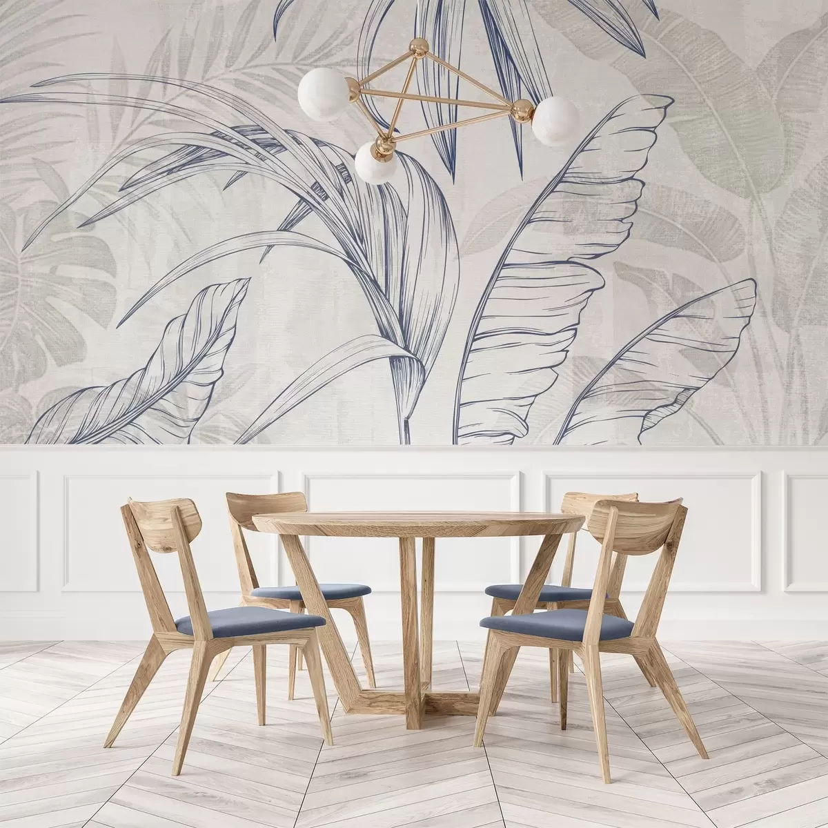 Valokuvatapetti Lehdet taustalla jäljitelmä sumeus ja tekstuuri w04362v1