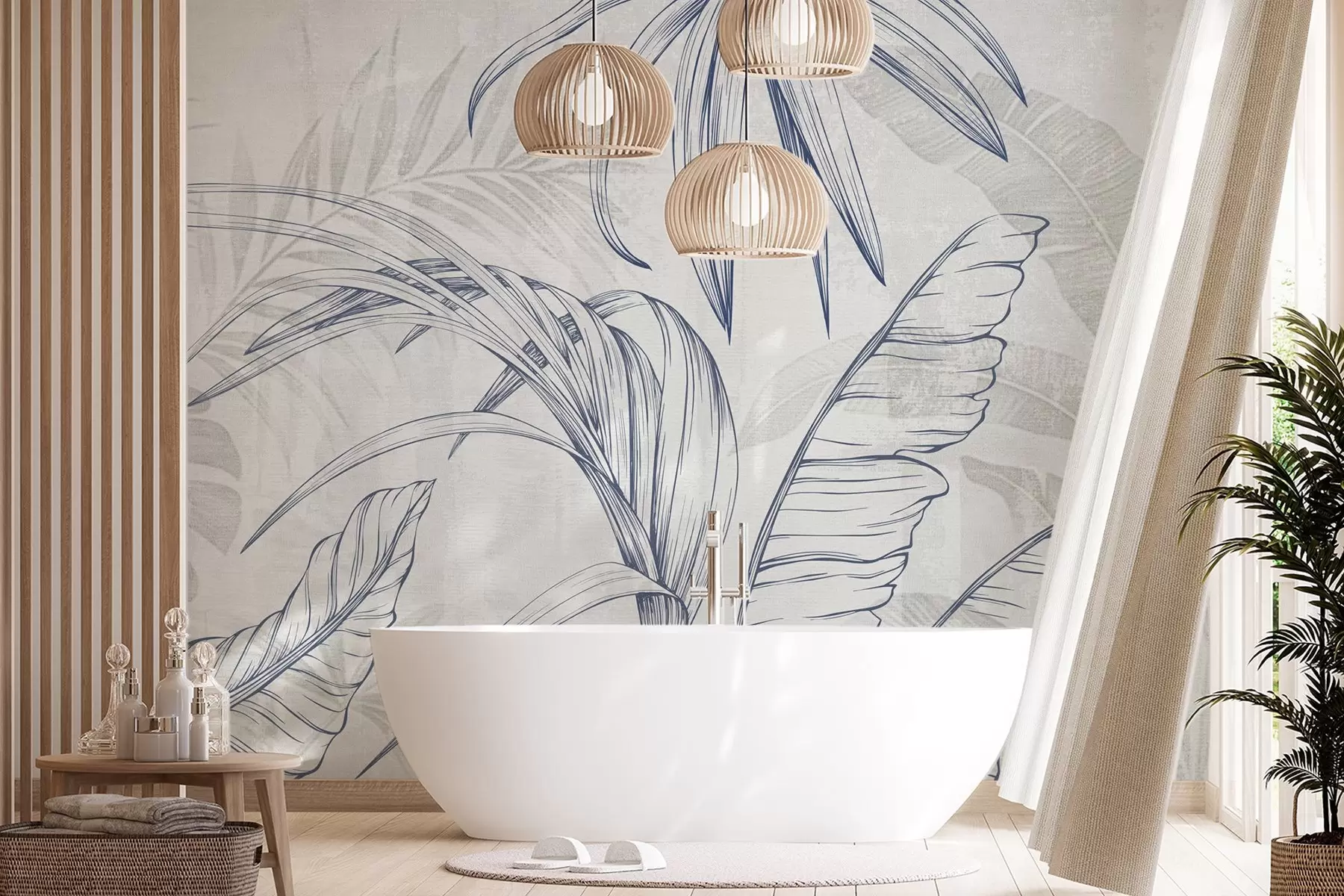 Valokuvatapetti Lehdet taustalla jäljitelmä sumeus ja tekstuuri w04362v1