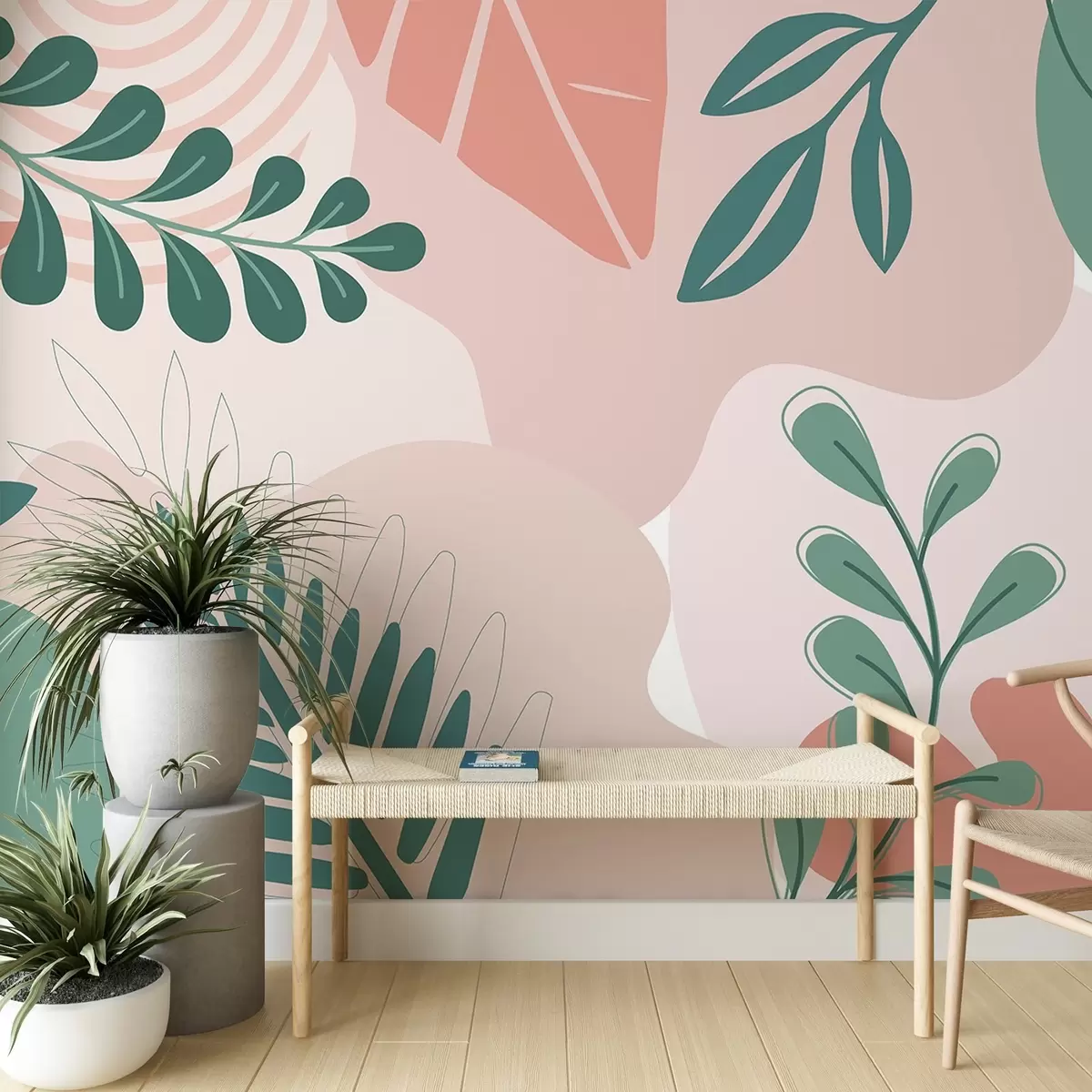 Valokuvatapetti Abstraktio, lehdet w04366