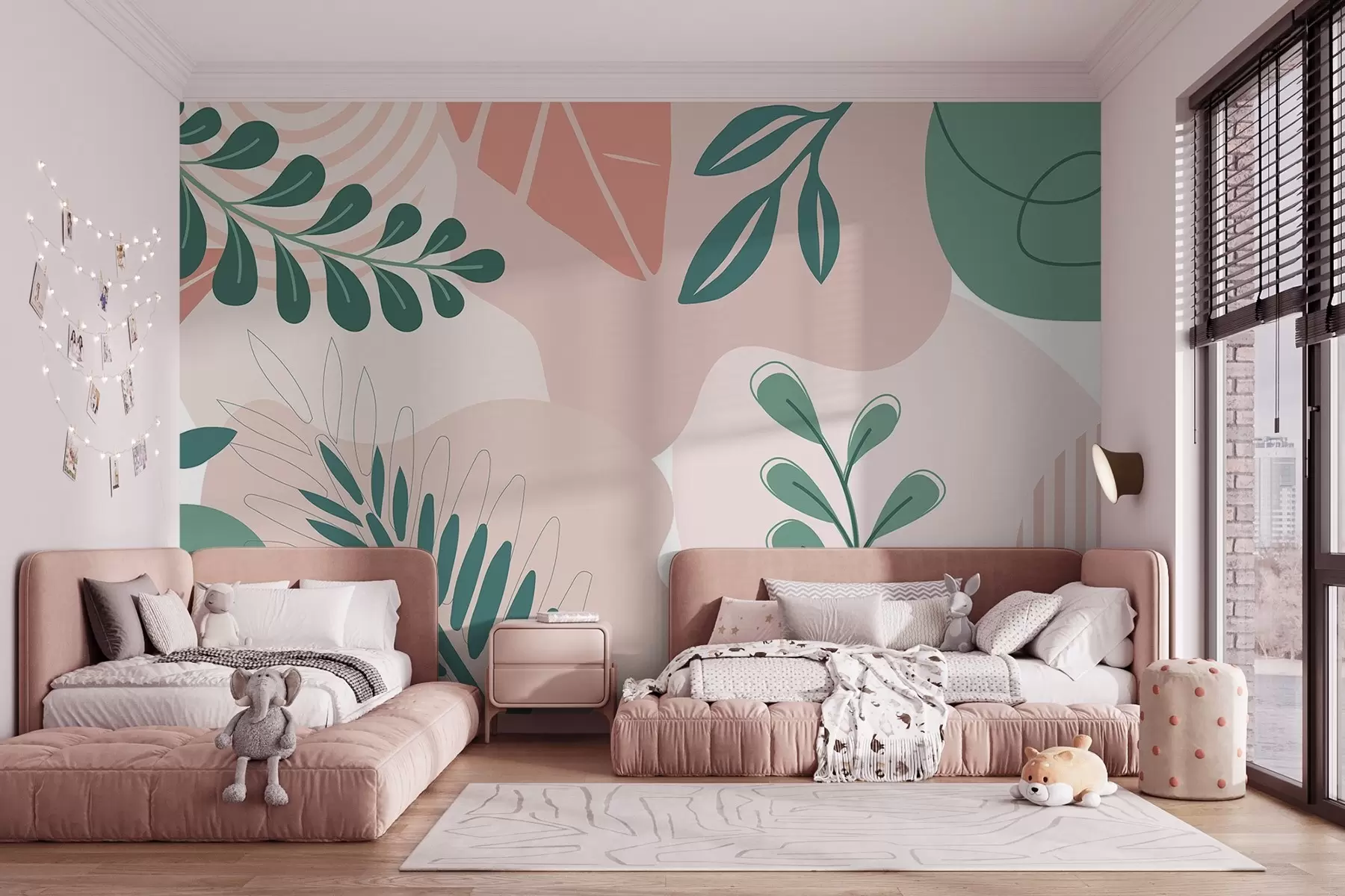 Valokuvatapetti Abstraktio, lehdet w04366