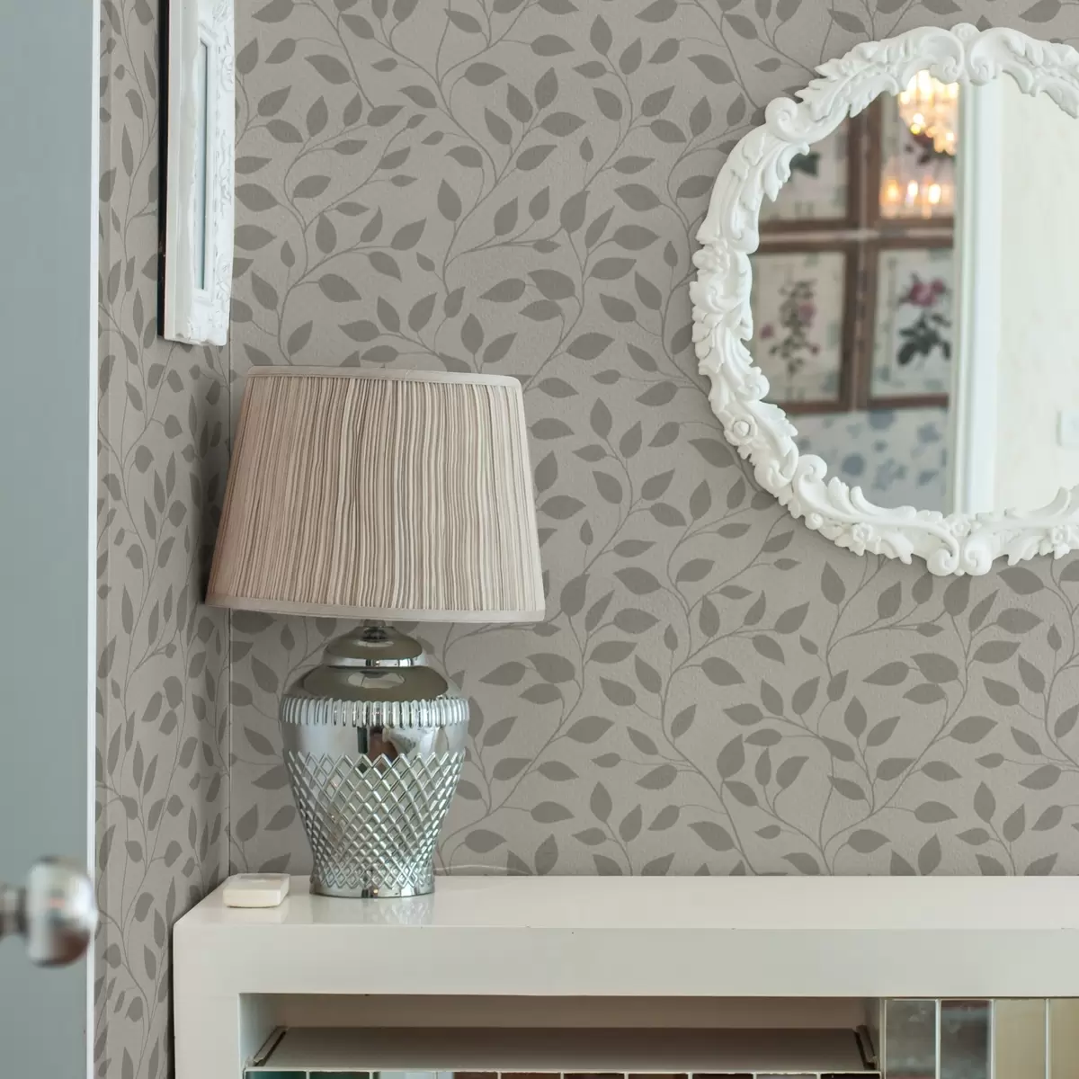 Taustakuva Yksivärinen viiniköynnökset hieno kuvioitu kankaalle a00386