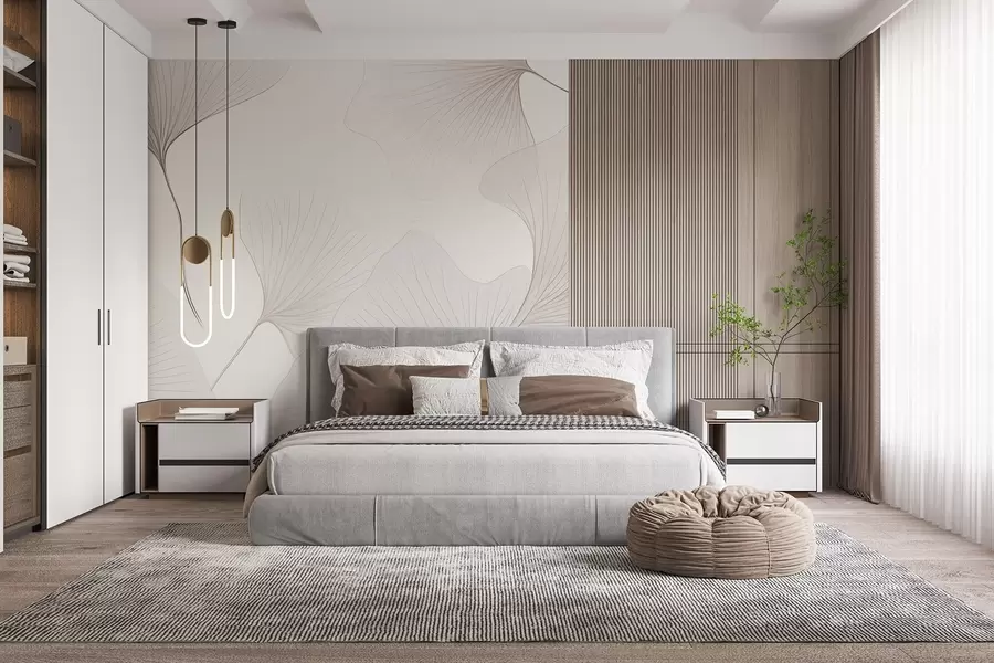 Valokuvatapetti Läpinäkyvät ginkgo-lehdet w04433v1