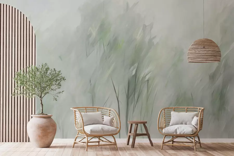 Valokuvatapetti Puut jäljitelmä maalaus w04411