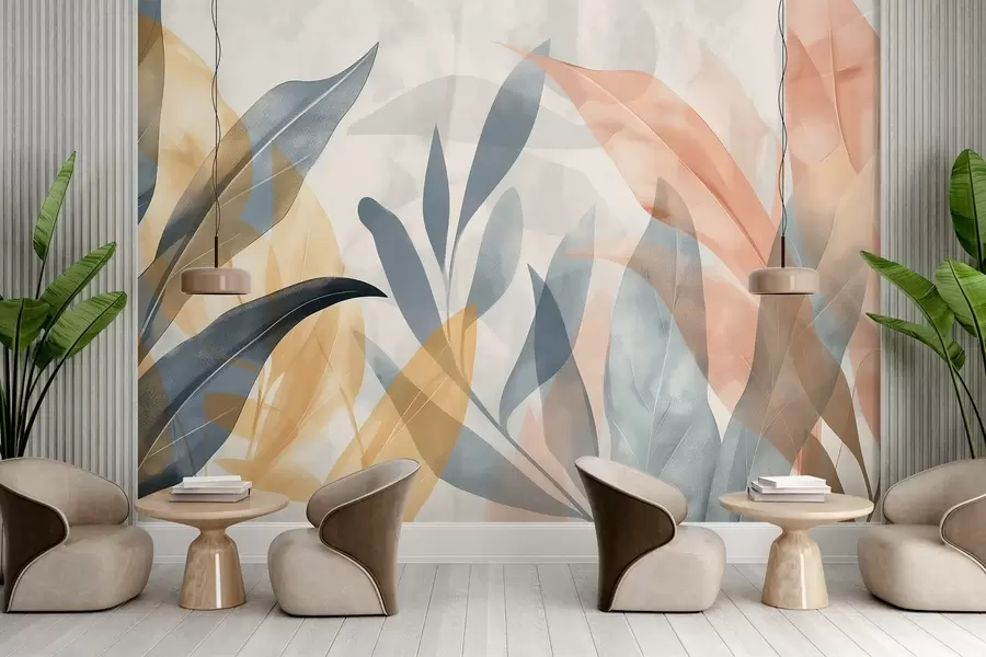 Valokuvatapetti Värikkäät lehdet w04483