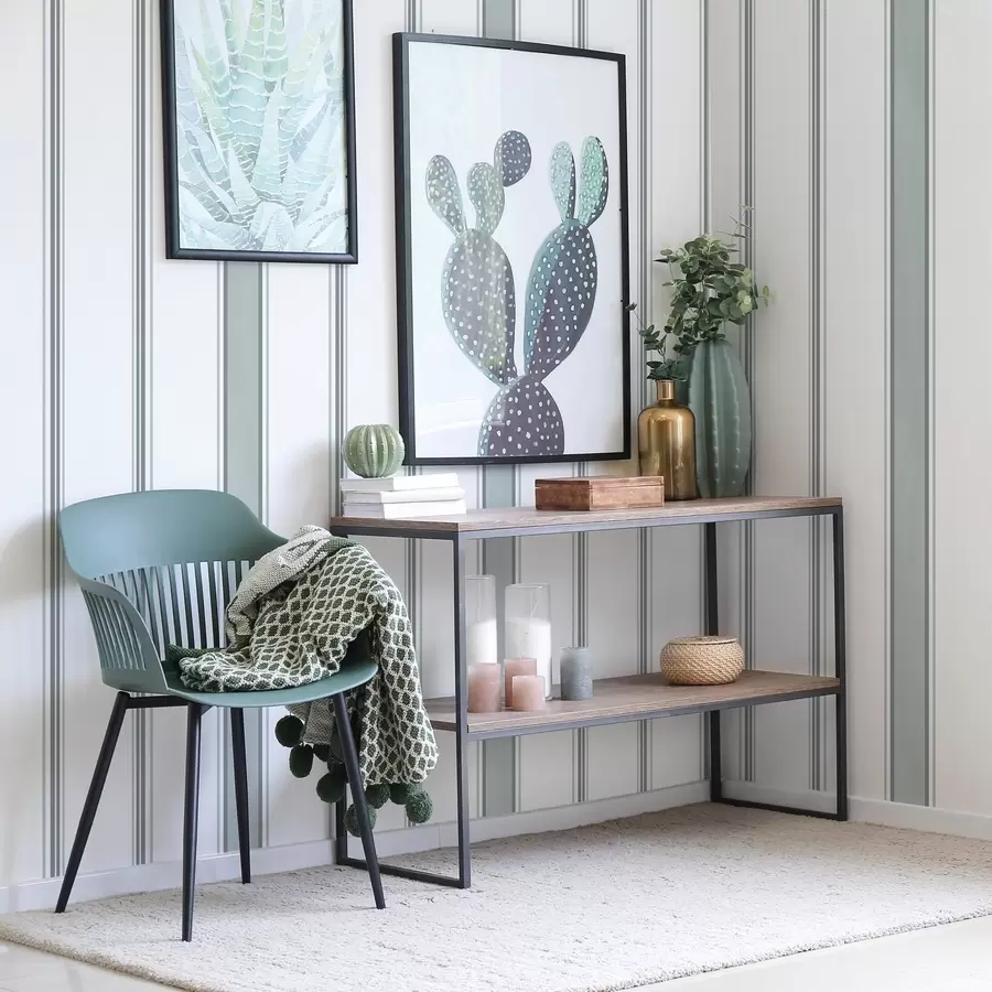 Valokuvatapetti Leveät raidat harmaa-sinisellä paletilla a00516