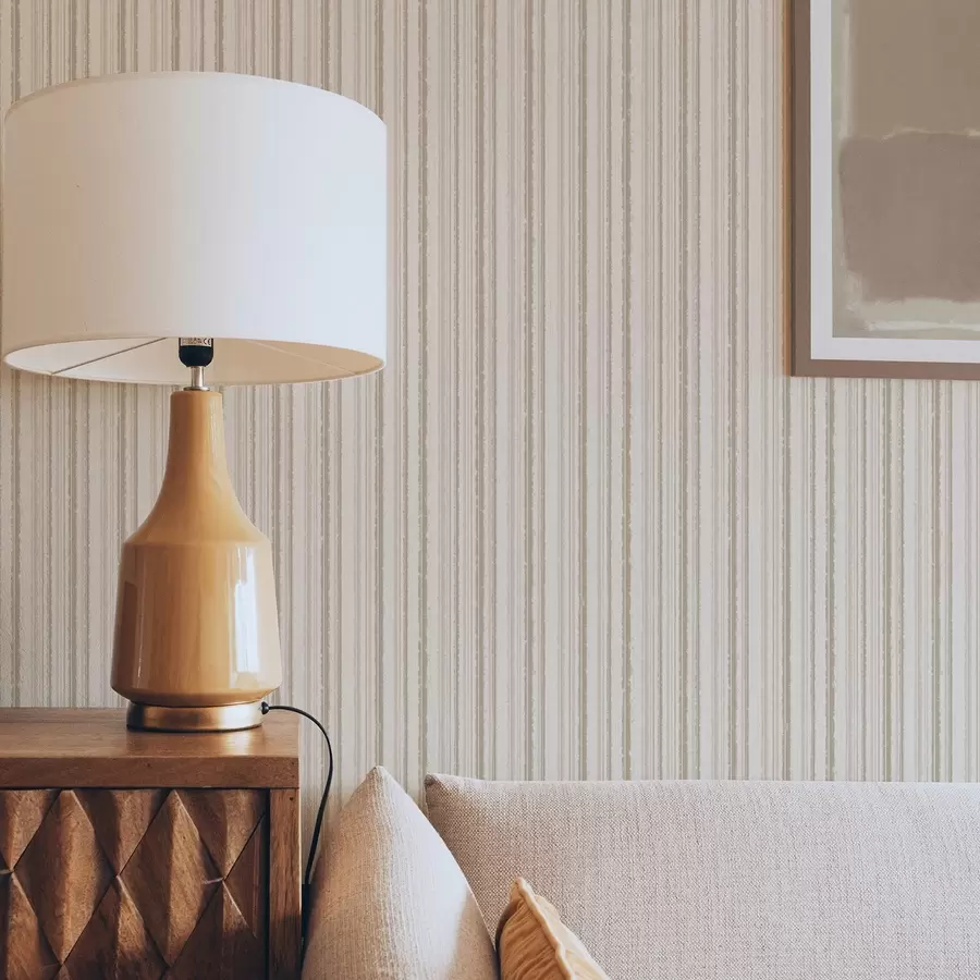 Valokuvatapetti Ohuet raidat vaalean beigen sävyjä a00549