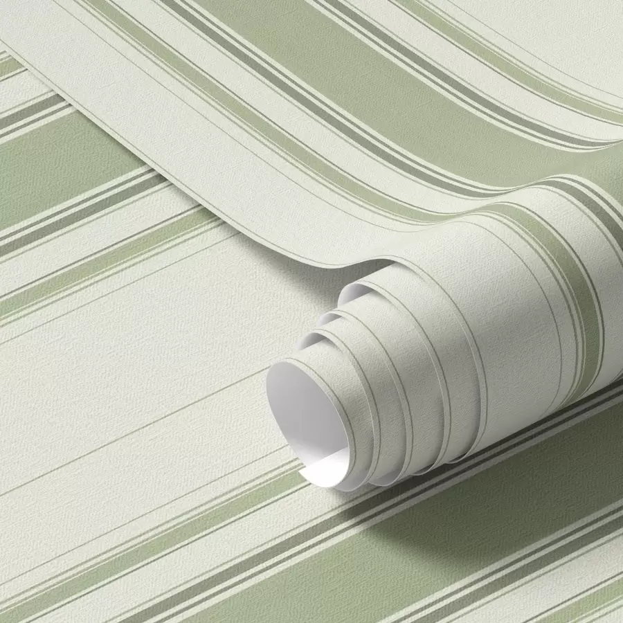 Valokuvatapetti Vaalea tausta tummanvihreillä korostusraidoilla a00562