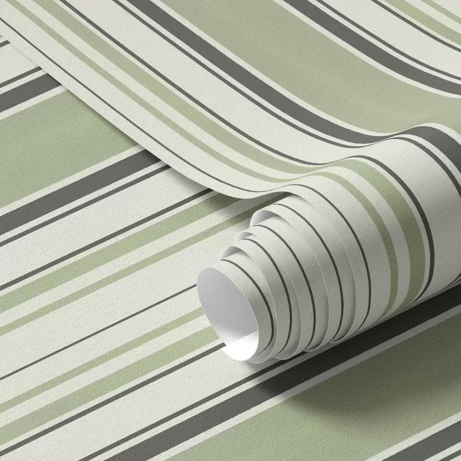 Valokuvatapetti Kermanvärinen tausta, jossa on sekoitus vihreitä ja mustia raitoja a00563