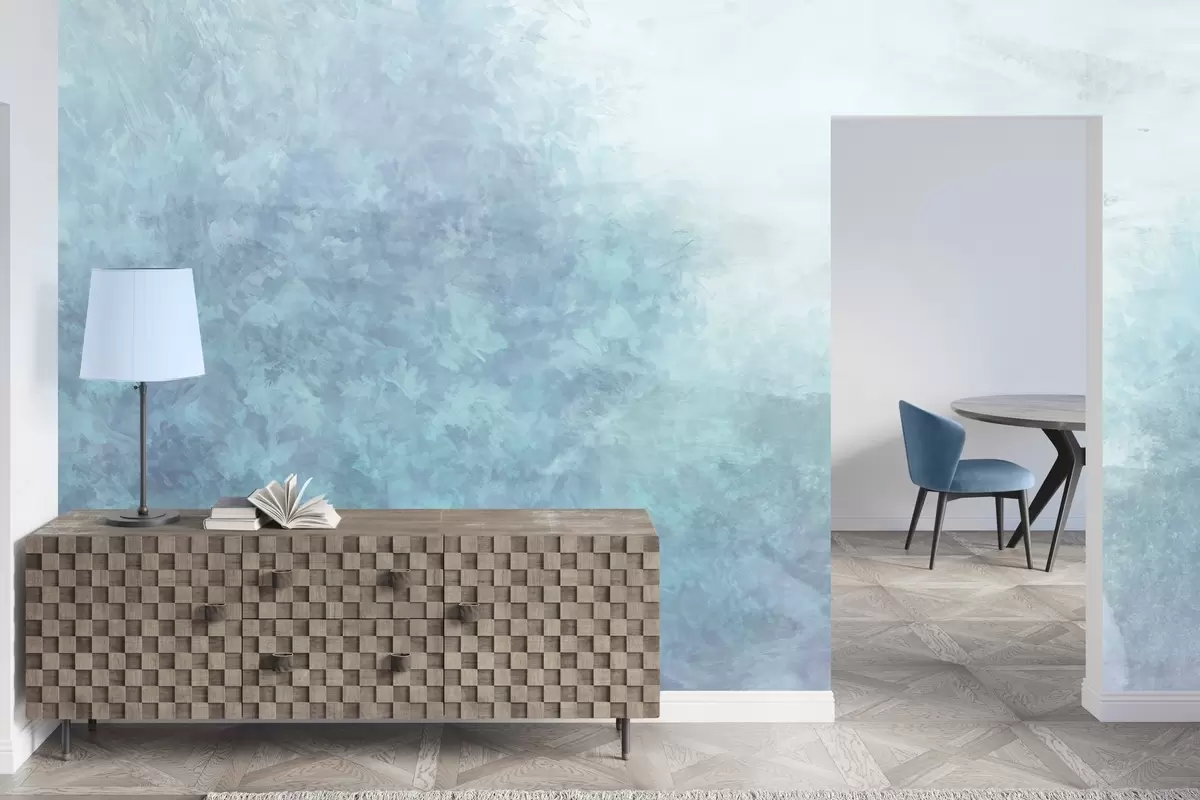 Valokuvatapetti  Lehtien jäljitelmä betoniseinällä w04468v1