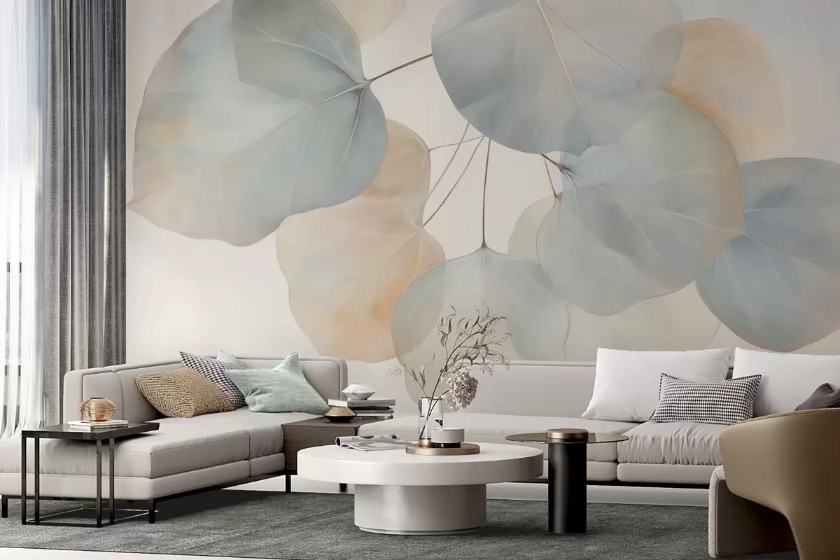 Valokuvatapetti Valtavat lehdet w04599