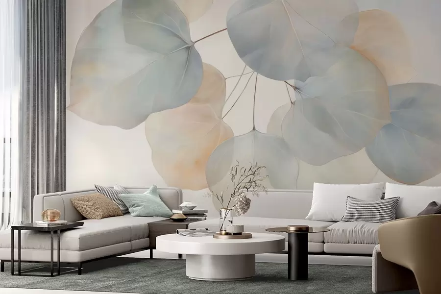 Valokuvatapetti Valtavat lehdet w04599