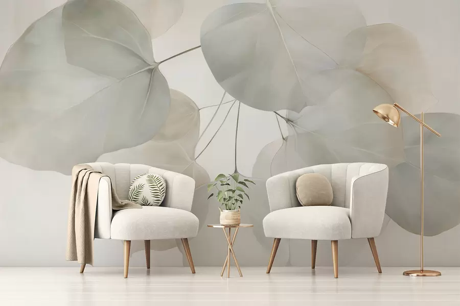 Valokuvatapetti Valtavat lehdet w04599v1