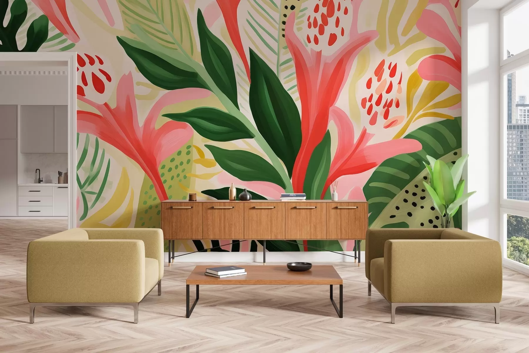 Valokuvatapetti Värien lento w04564