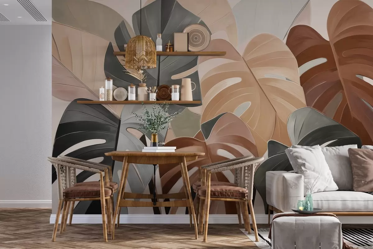 Valokuvatapetti Lehtien rytmi w04568v2