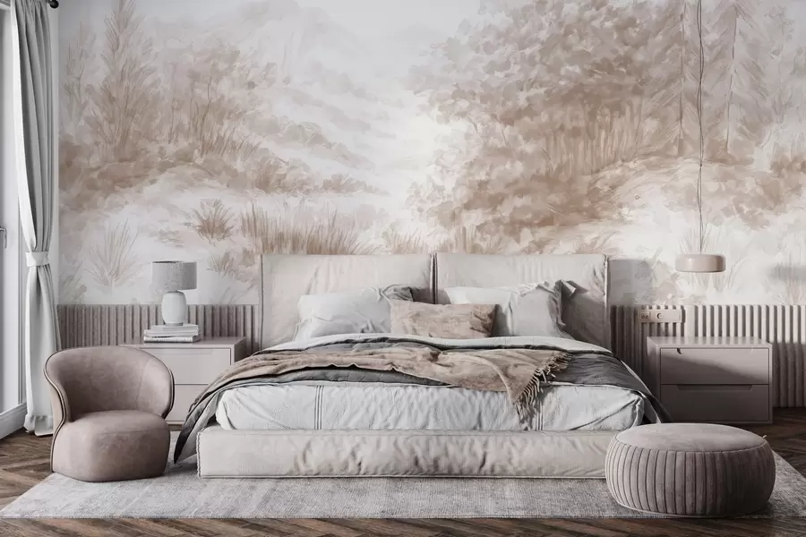 Valokuvatapetti Värikkäät ääriviivat w04572v1