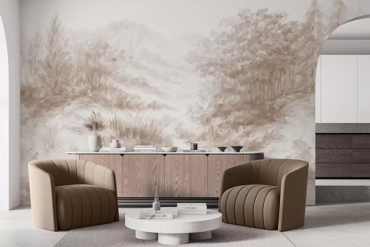 Valokuvatapetti Värikkäät ääriviivat w04572v1