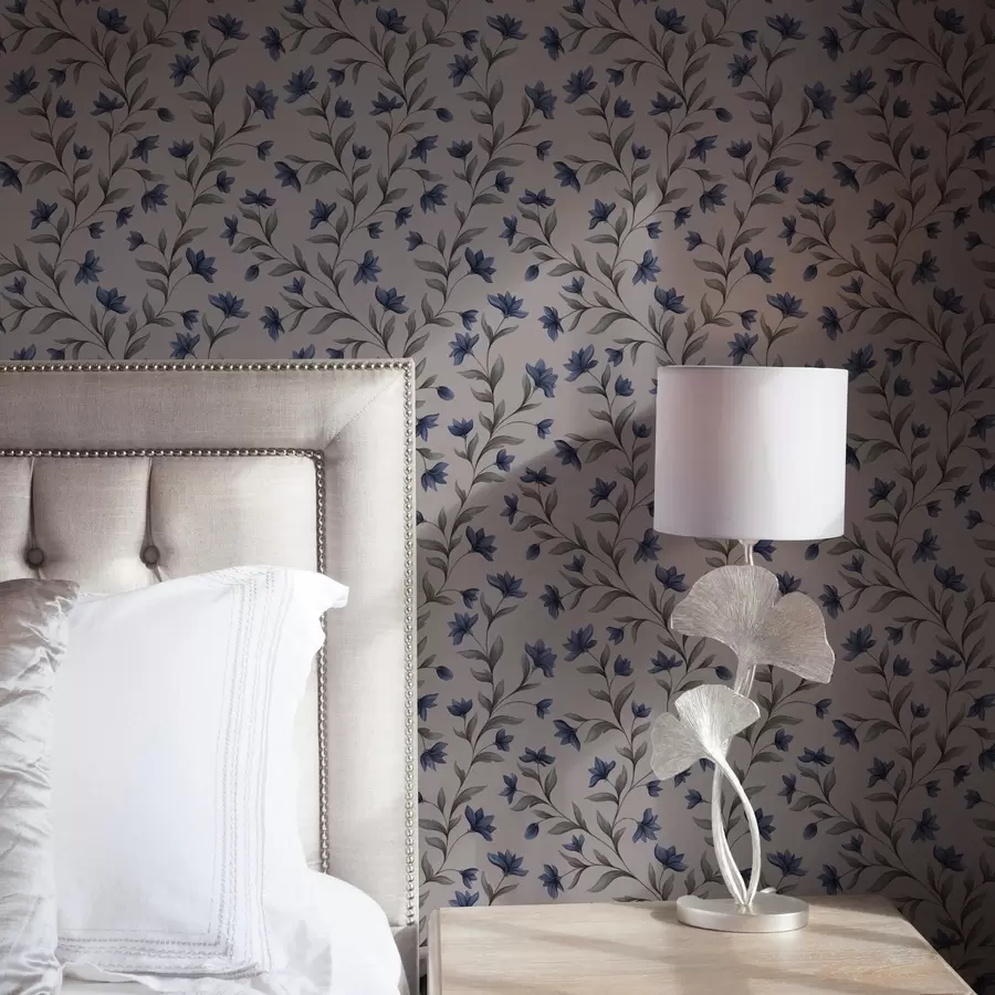 Valokuvatapetti Sinikellot vaaleanpunaisella taustalla a00622v2