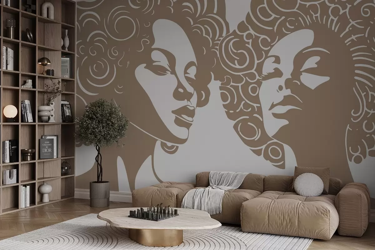 Valokuvatapetti Kaksi tyttöä w04688