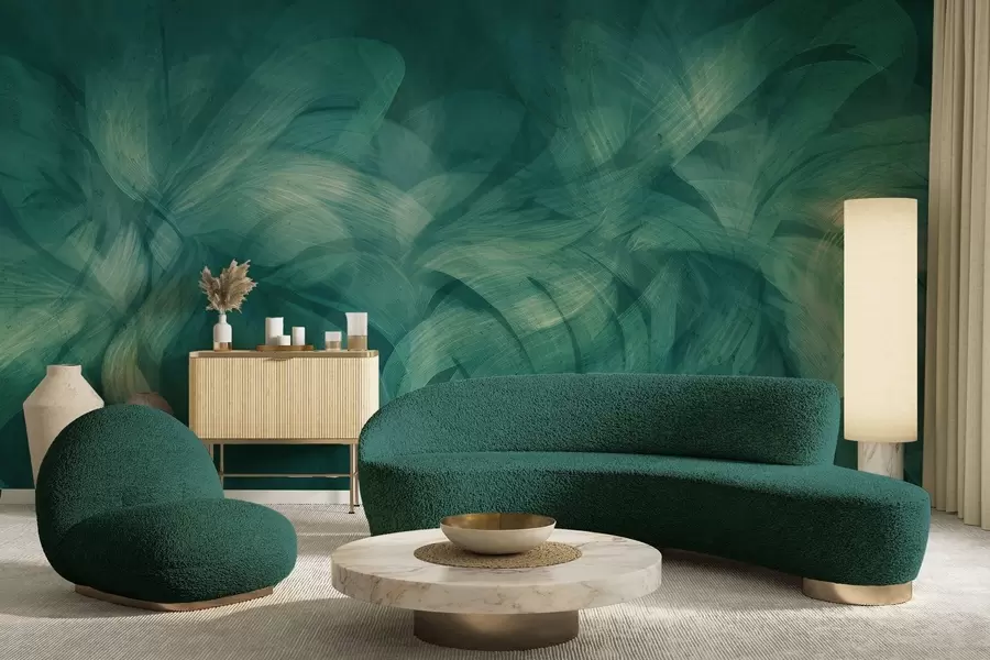 Valokuvatapetti Abstraktit aallot betoniseinällä w04668