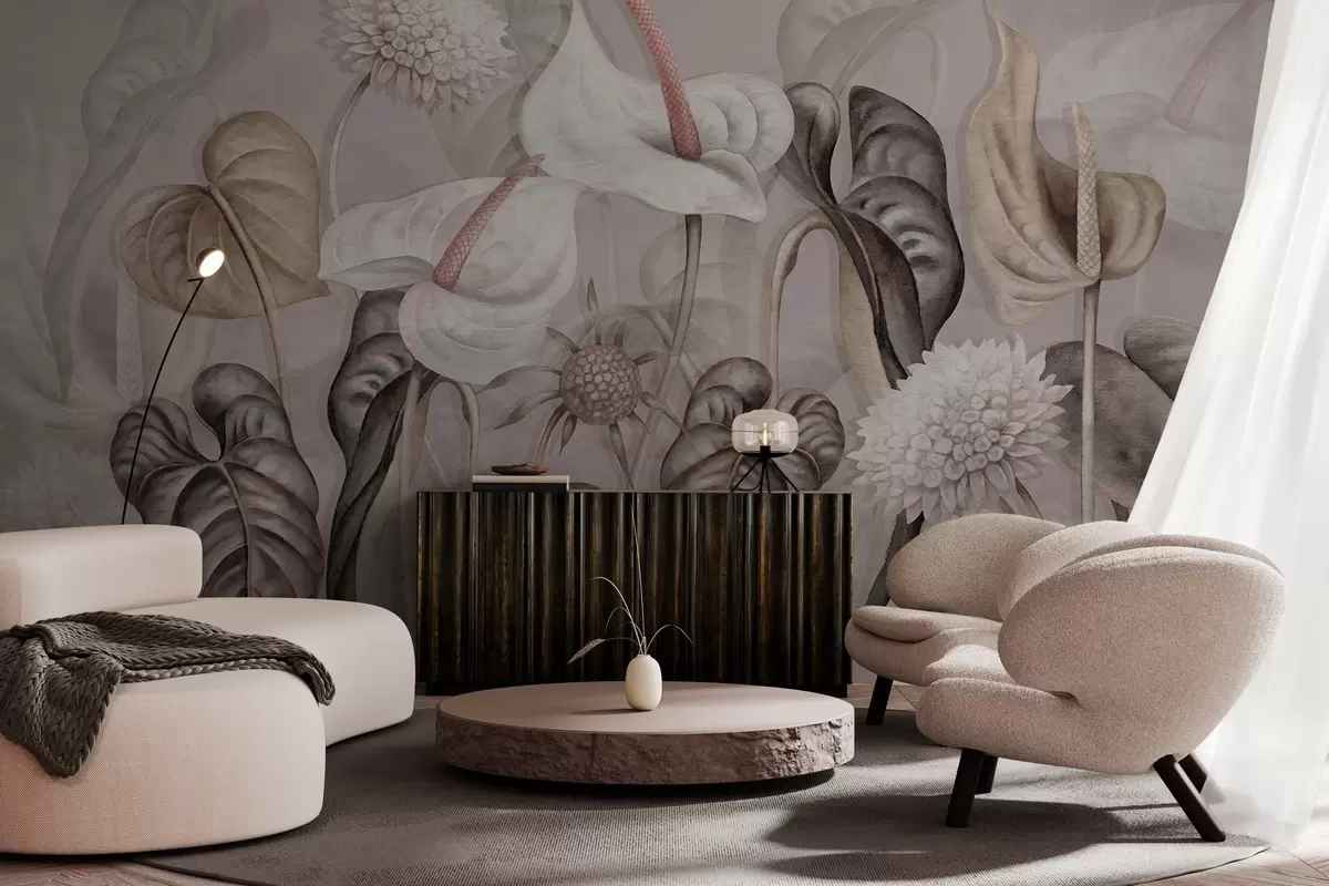 Valokuvatapetti Kasvit seinällä w04669v1